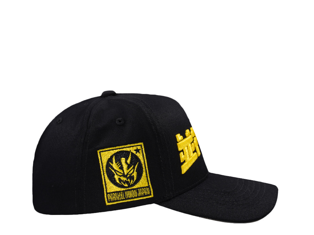 Parallel Union Japan Mecha Head Emblem Kanji Script Black Prime Edition Snapback Hat