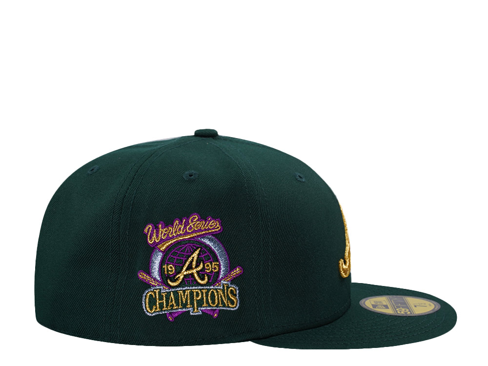 New Era Atlanta Braves World Series 1995 Dark Green Prime Edition 59Fifty Fitted Hat