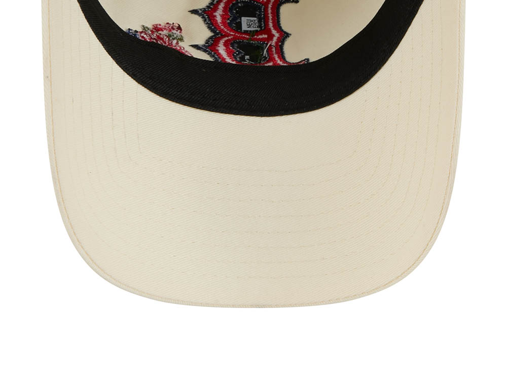 New Era Boston Red Sox Woman Floral Stitch 9Twenty Strapback Hat
