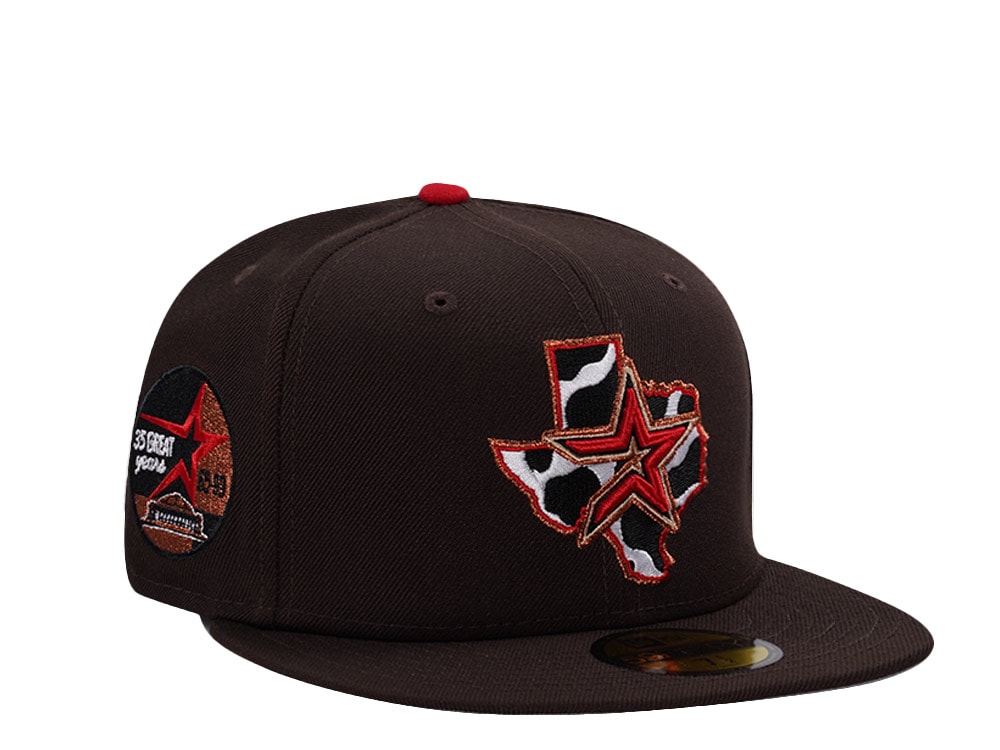 New Era Houston Astros 35th Anniversary Burnt Wood Edition 59Fifty Fitted Hat