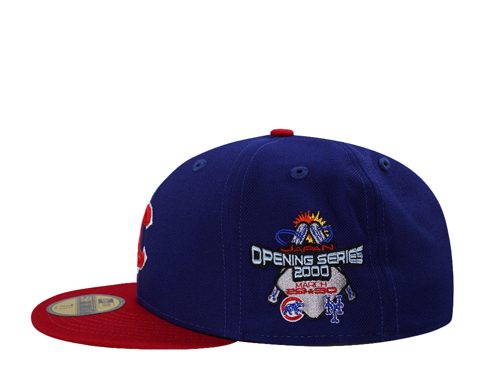 New Era Chicago Cubs Japan Opening Series 2000 Wool Blue Two Tone Edition 59Fifty Fitted Hat