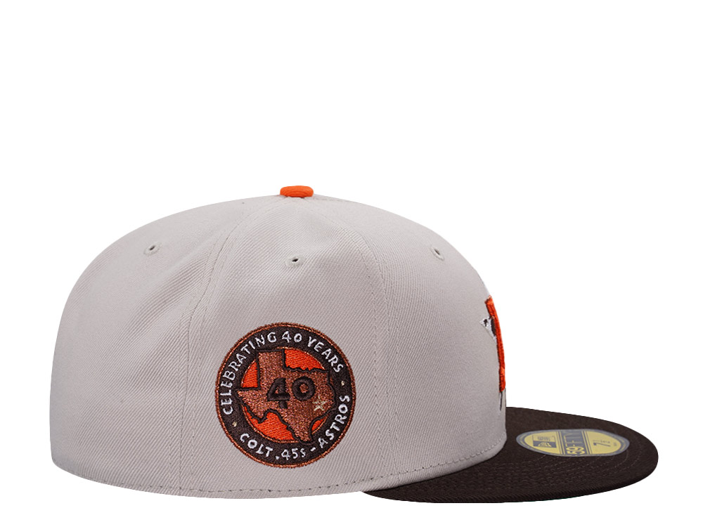 New Era Houston Astros 40th Anniversary Stone Two Tone Edition 59Fifty Fitted Hat