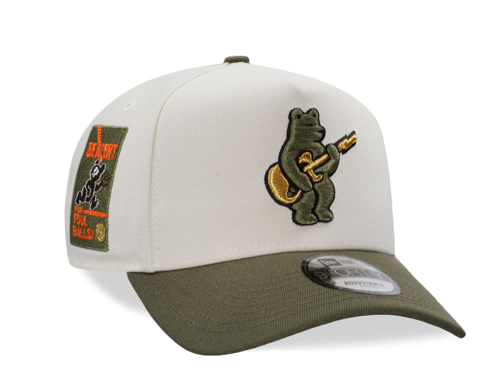 New Era Chicago Cubs Be Alert Chrome Two Tone Edition 9Forty A Frame Snapback Hat