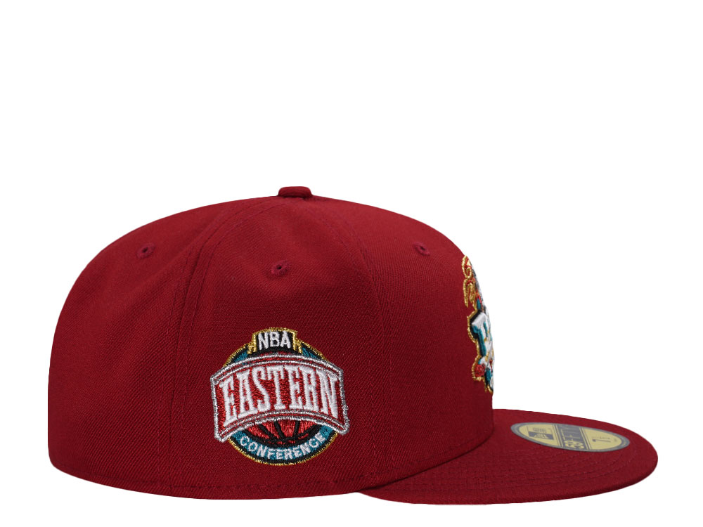 New Era Detroit Pistons Eastern Conference Red Prime Edition 59Fifty Fitted Hat