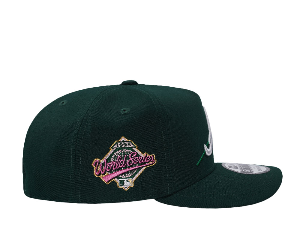 New Era Atlanta Braves World Series 1995 Dark Green Rose Edition 9Fifty A Frame Snapback Hat