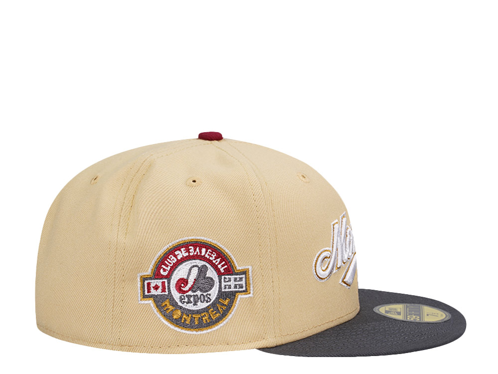 New Era Montreal Expos Vegas Gold Prime Two Tone Edition 59Fifty Fitted Hat