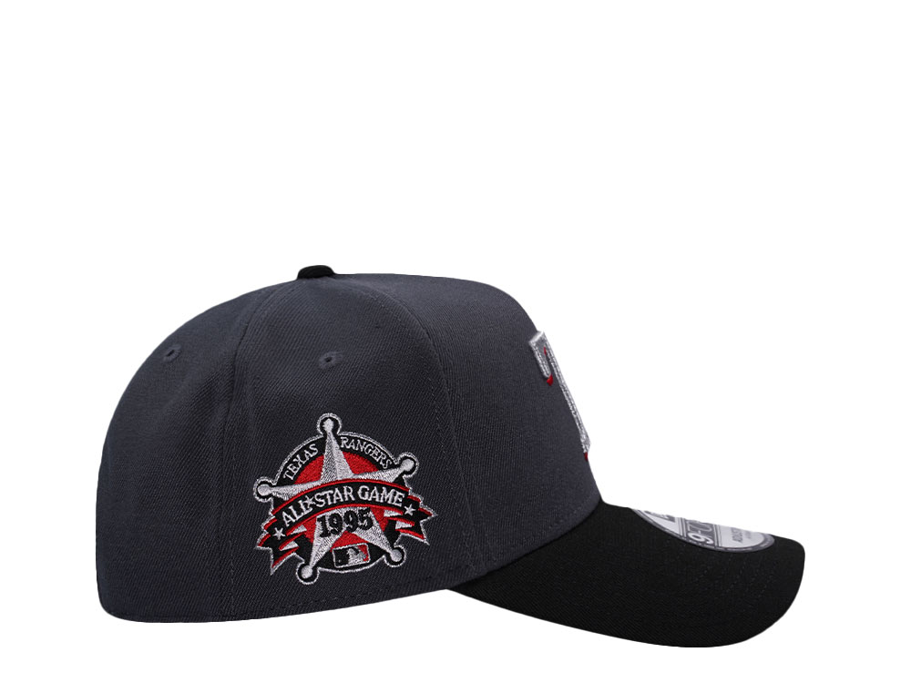 New Era Texas Rangers All Star Game 1995 Dark Gray Two Tone Edition 9Forty A Frame Snapback Hat