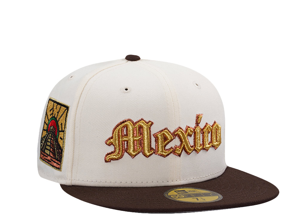 New Era Mexico Temple Chrome Two Tone Edition 59Fifty Fitted Hat