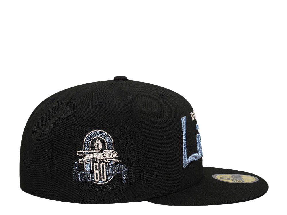 New Era Detroit Lions Throwback Script Metallic Edition 59Fifty Fitted Hat