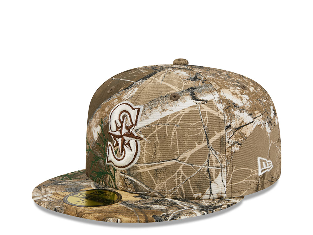 New Era Seattle Mariners Realtree Camo 59Fifty Fitted Hat