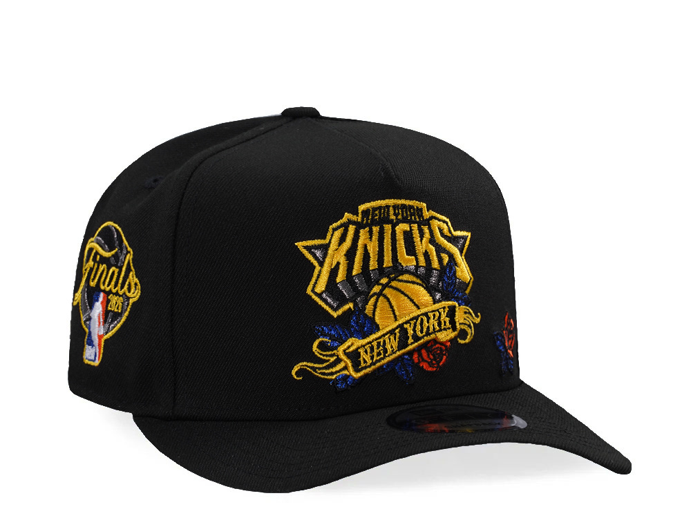 New Era New York Knicks NBA Finals 2026 Black Prime Edition 9Fifty A Frame Snapback Hat