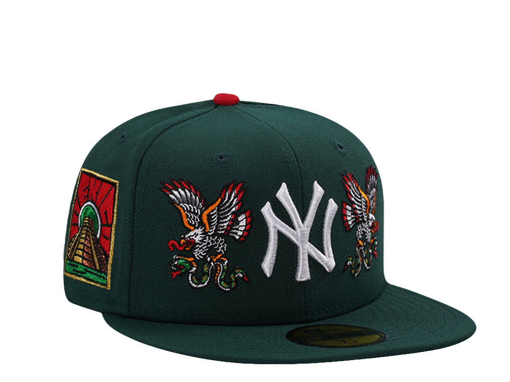 New Era New York Yankees Eagle Dark Green Prime Edition 59Fifty Fitted Hat