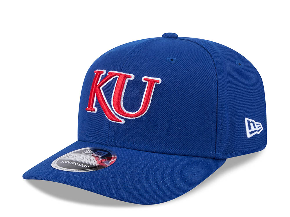 New Era Kansas Jayhawks Blue 9Seventy Stretch Snapback Hat