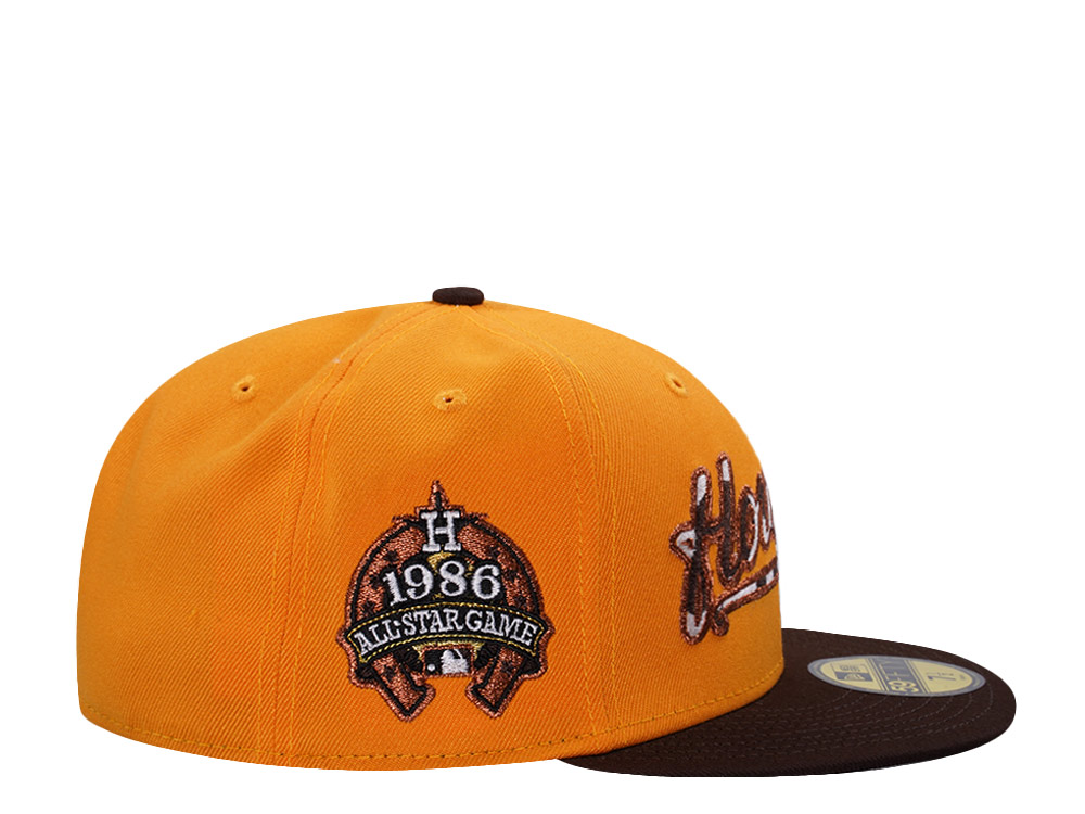 New Era Houston Astros All Star Game 1986 Gold Two Tone Edition 59Fifty Fitted Hat