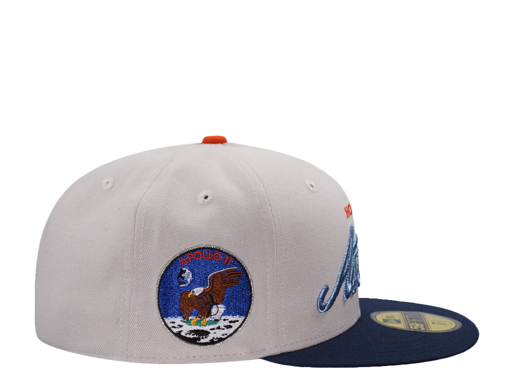 New Era Houston Astros Apollo 11 Metallic Stone Two Tone Edition 59Fifty Fitted Hat