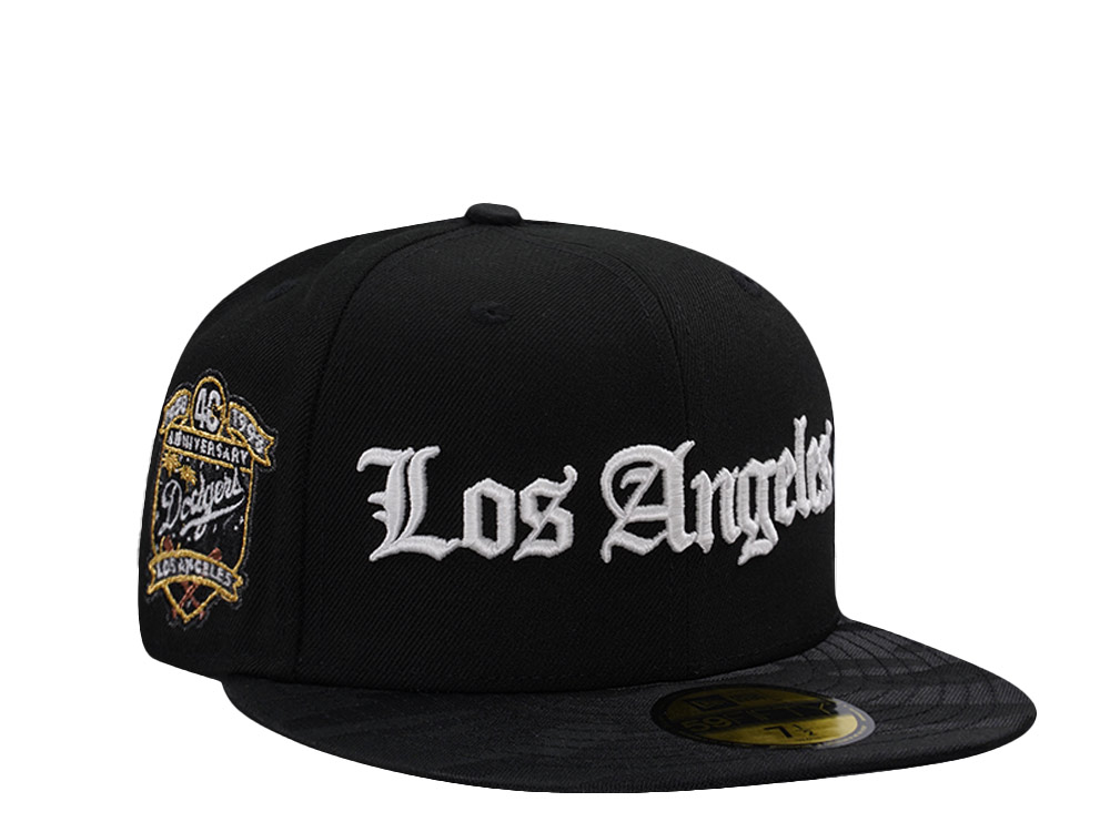 New Era Los Angeles Dodgers 40th Anniversary Black Two Tone Edition 59Fifty Fitted Hat