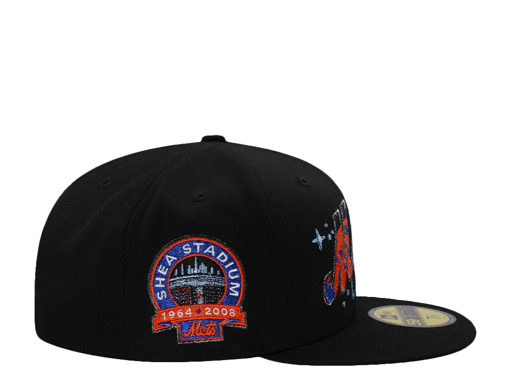New Era New York Mets Shea Stadium Black Prime Edition 59Fifty Fitted Hat