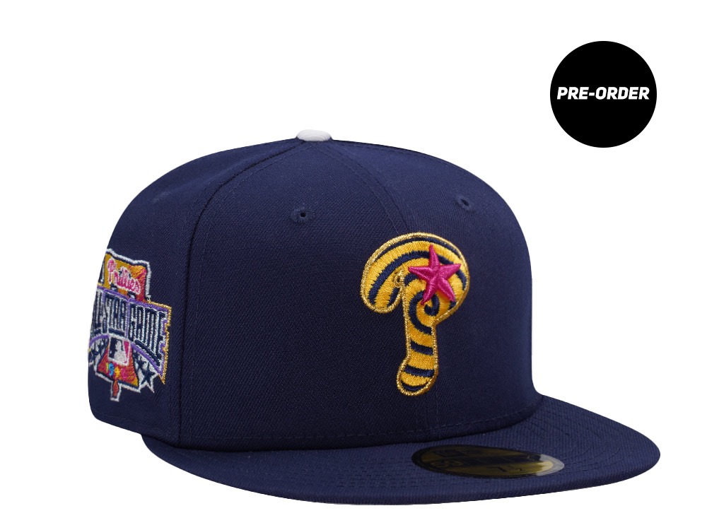 PRE-ORDER New Era Philadelphia Phillies All Star Game 1996 Blue Light Navy Prime Edition 59Fifty Fitted Hat