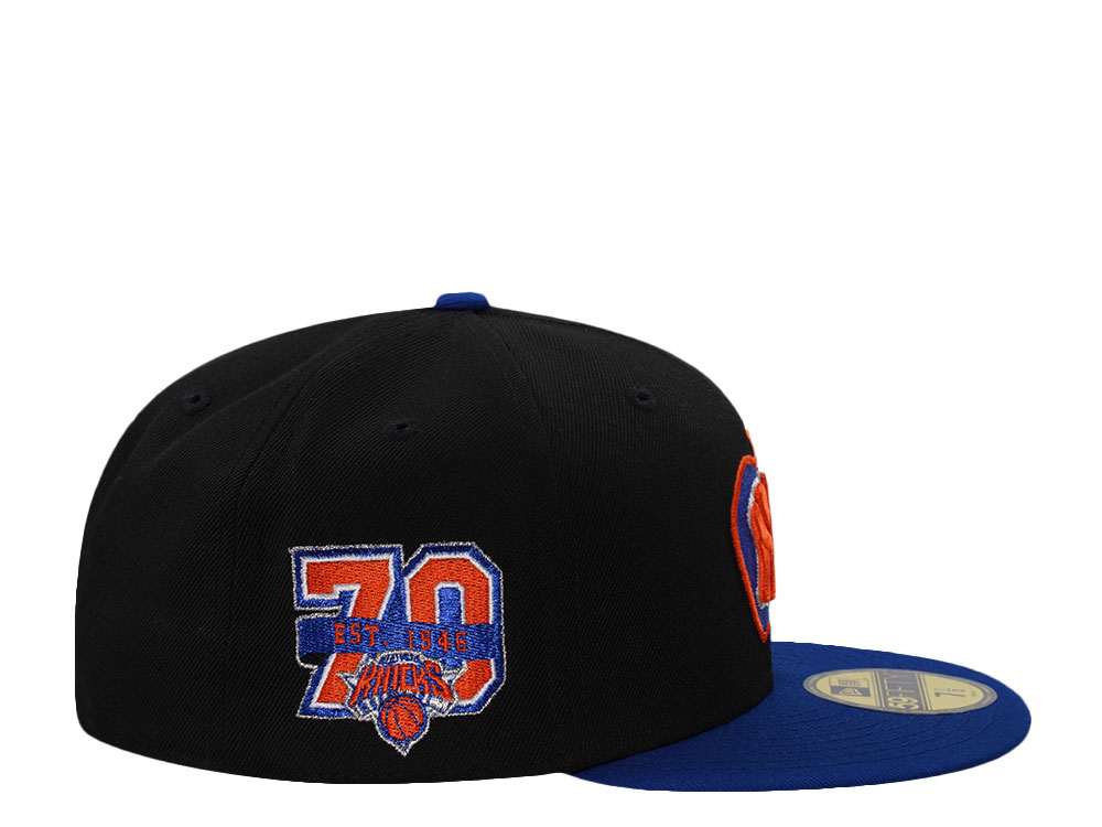 PRE-ORDER New Era New York Knicks 70th Anniversary Black Two Tone Edition 59Fifty Fitted Hat