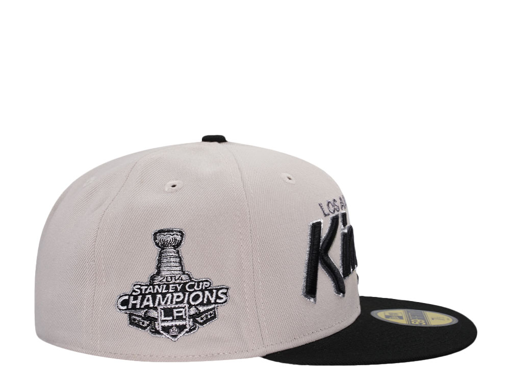 New Era Los Angeles Kings Stanley Cup 2014 Stone Two Tone Throwback Edition 59Fifty Fitted Hat