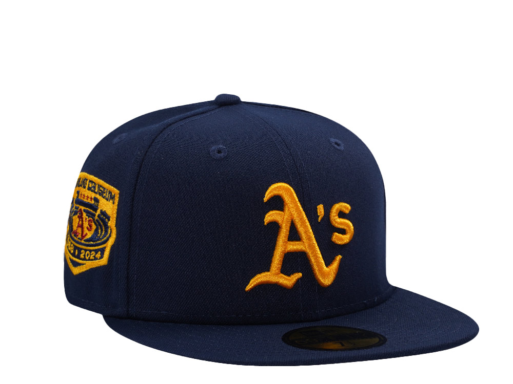 New Era Oakland Athletics Oakland Coliseum Ocean Blue Prime Edition 59Fifty Fitted Hat