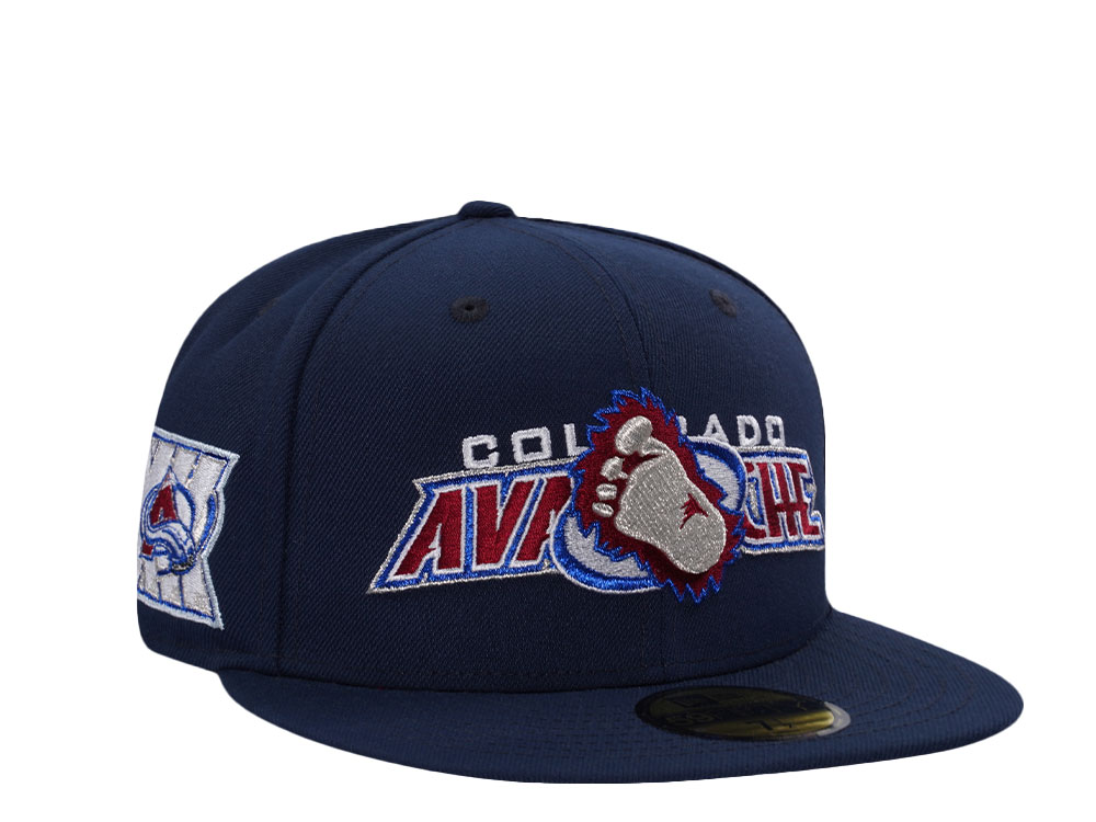 New Era Colorado Avalanche 30th Anniversary Ocean Blue Prime Edition 59Fifty Fitted Hat