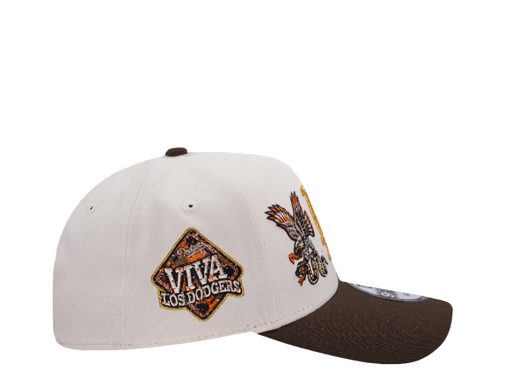 New Era Los Angeles Dodgers Viva la Dodgers Eagle Light Cream Two Tone Edition 9Forty A Frame Snapback Hat