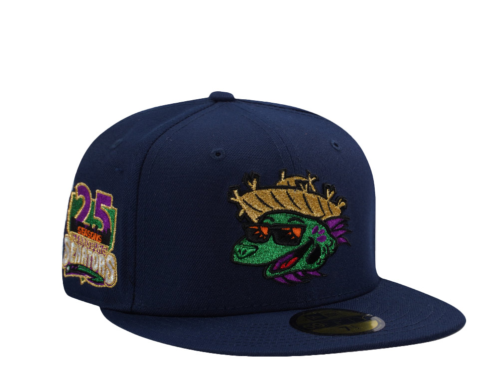 New Era Harrisburg Senators 25th Anniversary Ocean Blue Prime Edition 59Fifty Fitted Hat