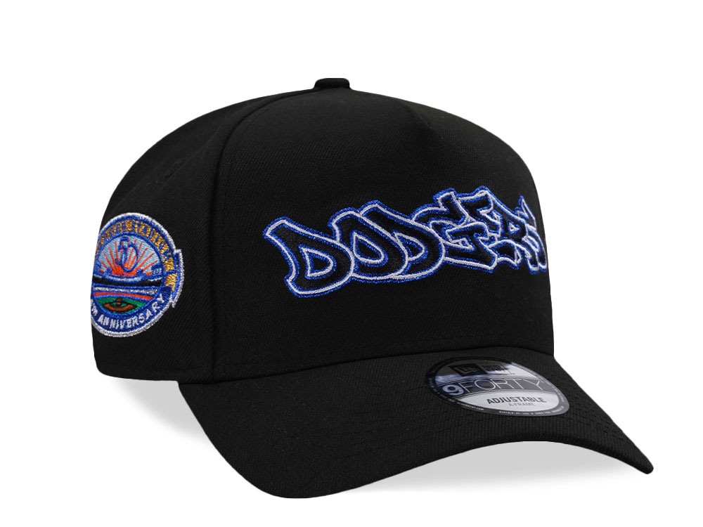 New Era Los Angeles Dodgers 50th Anniversary Graffiti Black Prime Edition 9Forty A Frame Snapback Hat