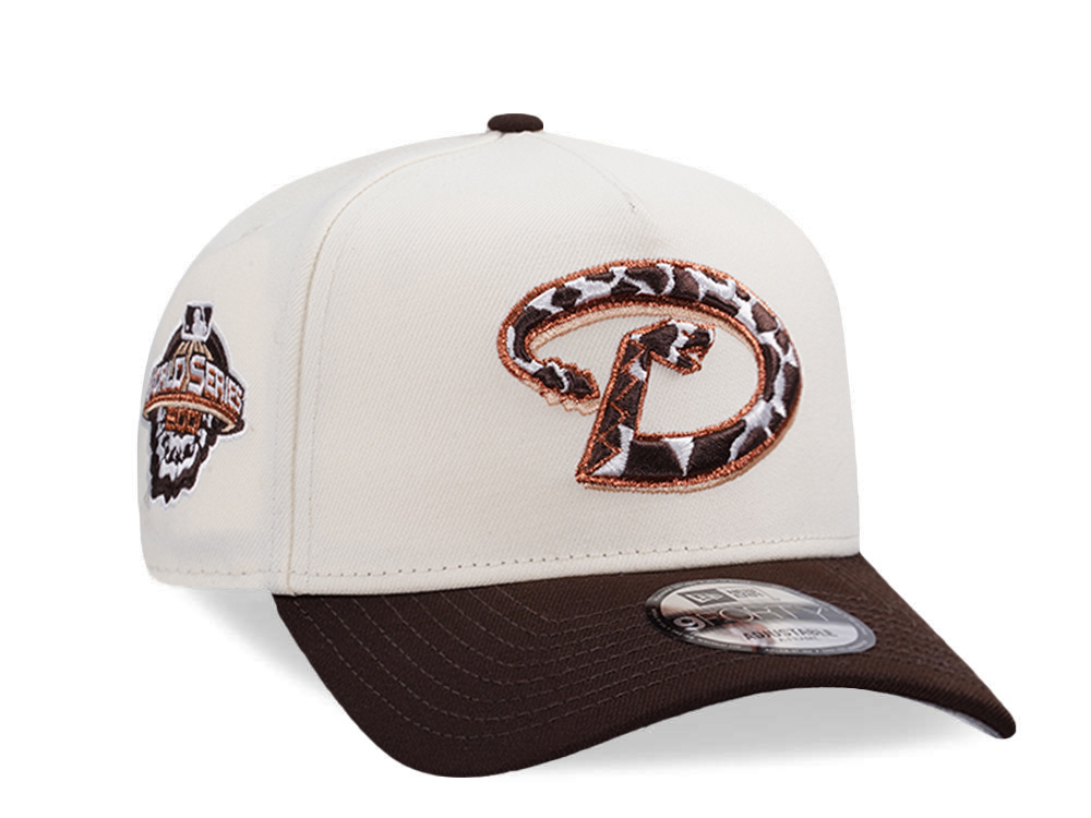 New Era Arizona Diamondbacks World Series 2001 Chrome Two Tone Edition 9Forty A Frame Snapback Hat