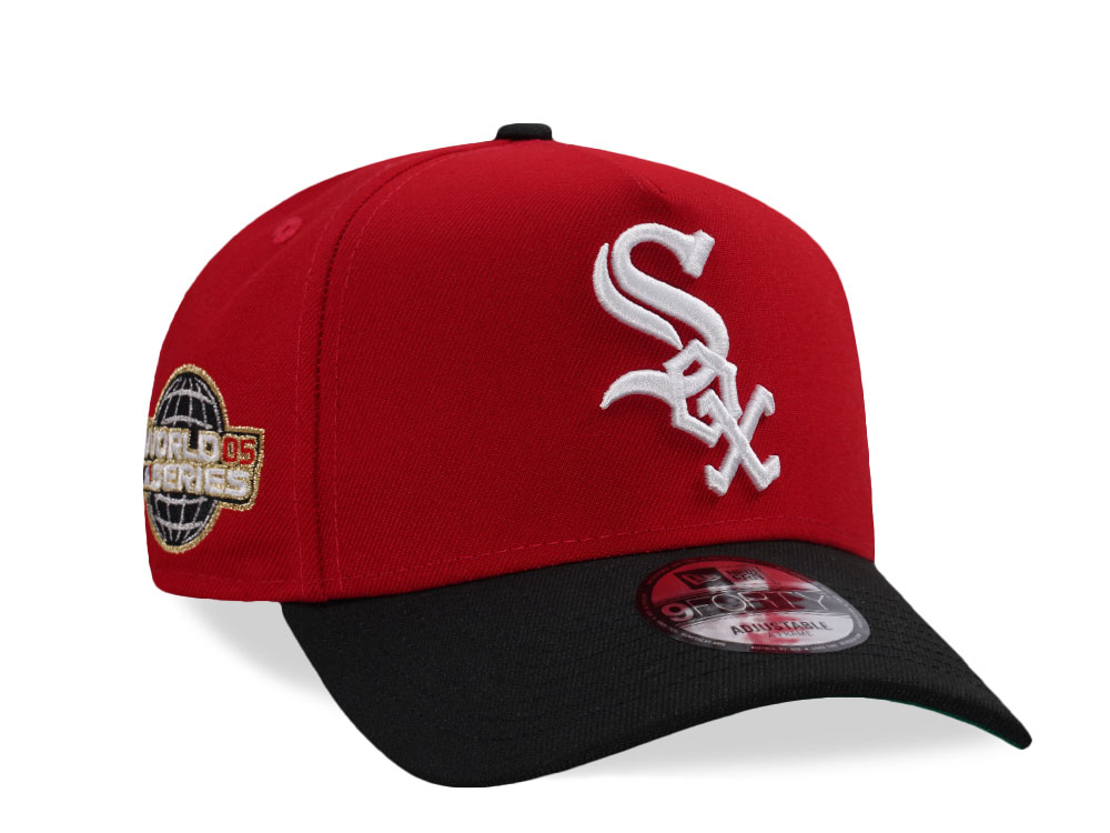 New Era Chicago White Sox World Series 2005 Scarlet Two Tone Edition 9Forty A Frame Snapback Hat