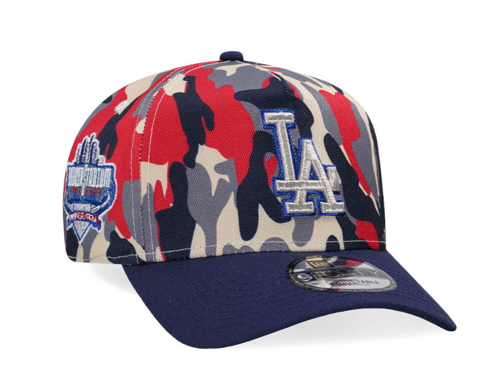 New Era Los Angeles Dodgers 40th Anniversary Camo 9Forty A Frame Snapback Hat