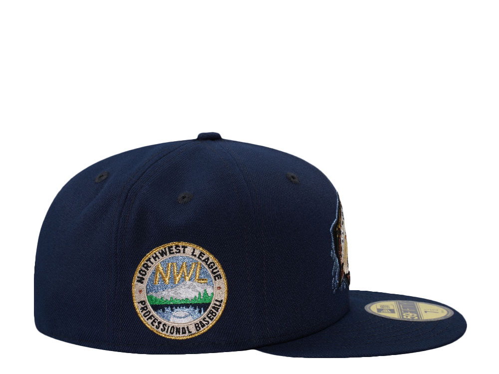 New Era Spokane Indians Ocean Blue Prime Edition 59Fifty Fitted Hat