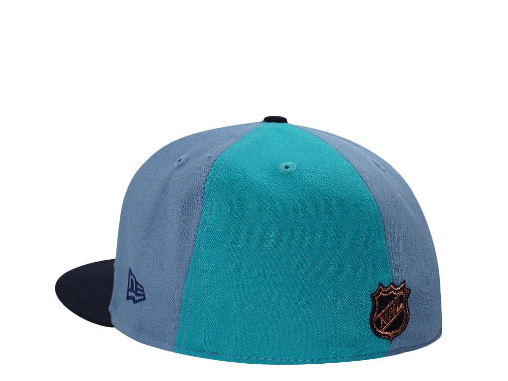 New Era Anaheim Ducks Stanley Cup 2003 Pinwheel Blue Two Tone Edition 59Fifty Fitted Hat