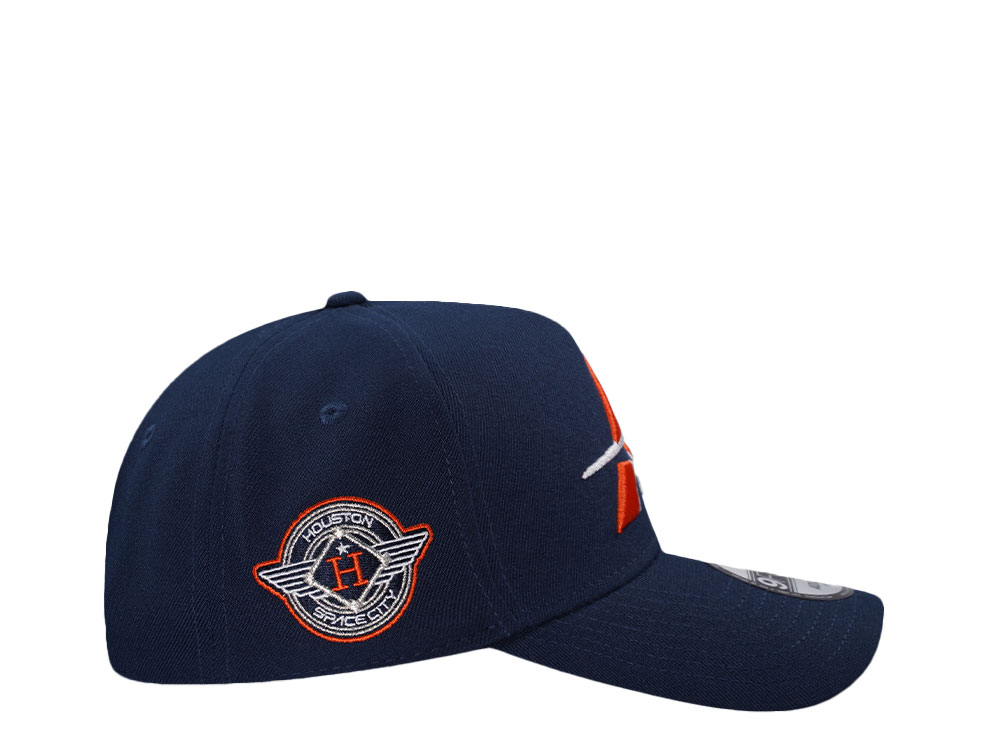 New Era Houston Astros Spacecity Navy Prime Edition 9Forty A Frame Snapback Hat