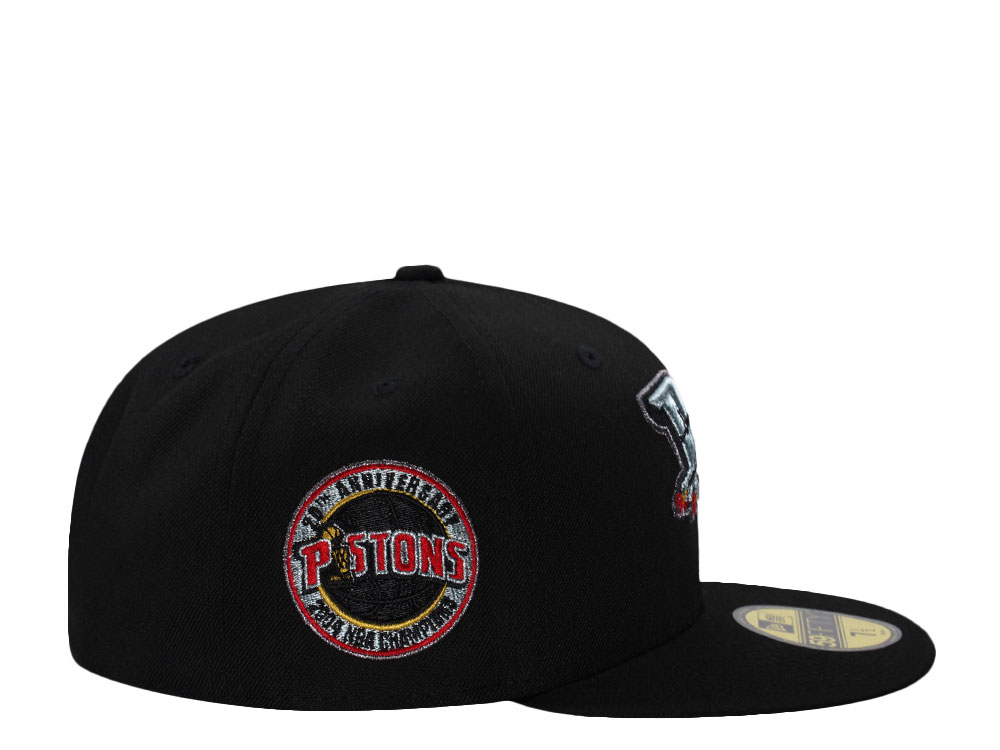 New Era Detroit Pistons 20th Anniversary Black Prime Edition 59Fifty Fitted Hat
