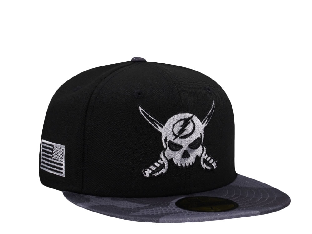 New Era Tampa Bay Lightning Gasparilla Black Vize Camo Prime Edition 59Fifty Fitted Hat