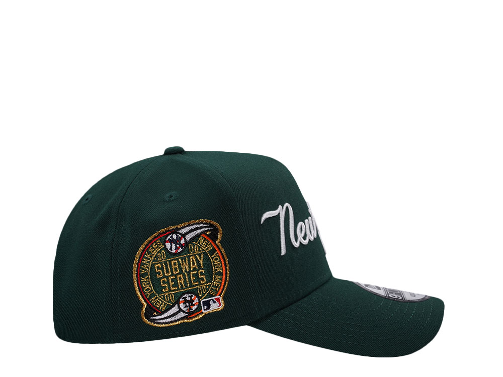 New Era New York Yankees Subway Series Dark Green Prime Edition 9Forty A Frame Snapback Hat