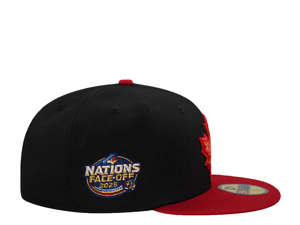 New Era Team Canada 4 Nations Champions Black Two Tone Edition 59Fifty Fitted Hat