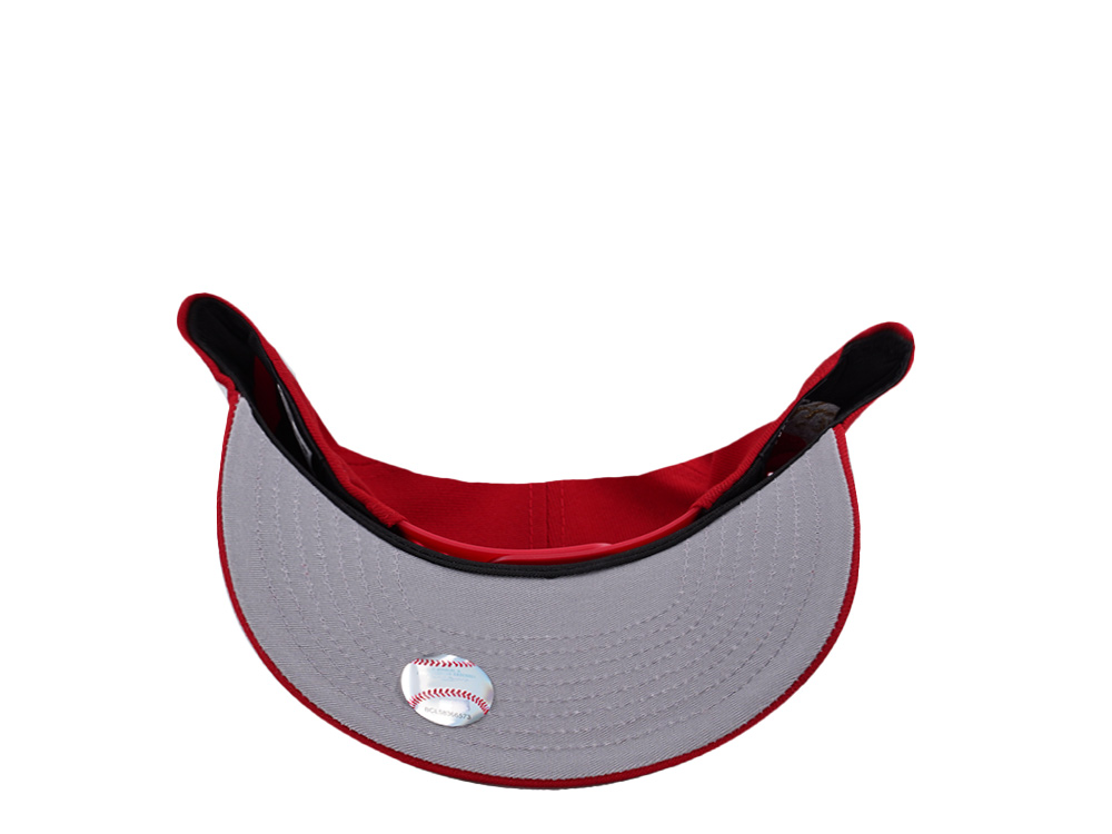 New Era Los Angeles Dodgers World Series 2025 Angel Scarlet Prime Edition 9Fifty A Frame Snapback Hat