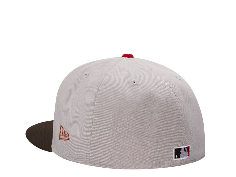 New Era Los Angeles Dodgers World Series 2025 Stone Two Tone 59Fifty Fitted Hat
