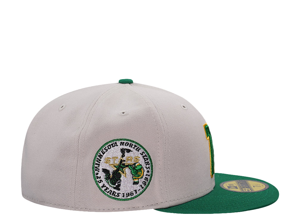 New Era Minnesota North Stars 25th Anniversary Stone Two Tone Edition 59Fifty Fitted Hat