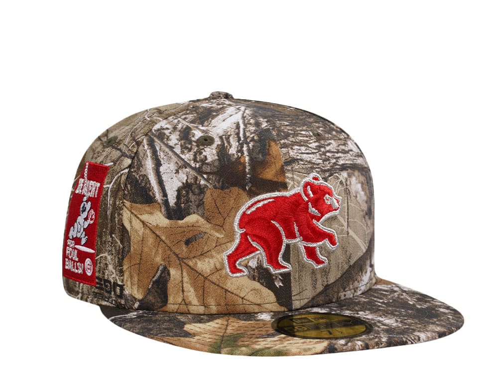 New Era Chicago Cubs Be Aware of Foulballs Realtree Prime Edition 59Fifty Fitted Hat
