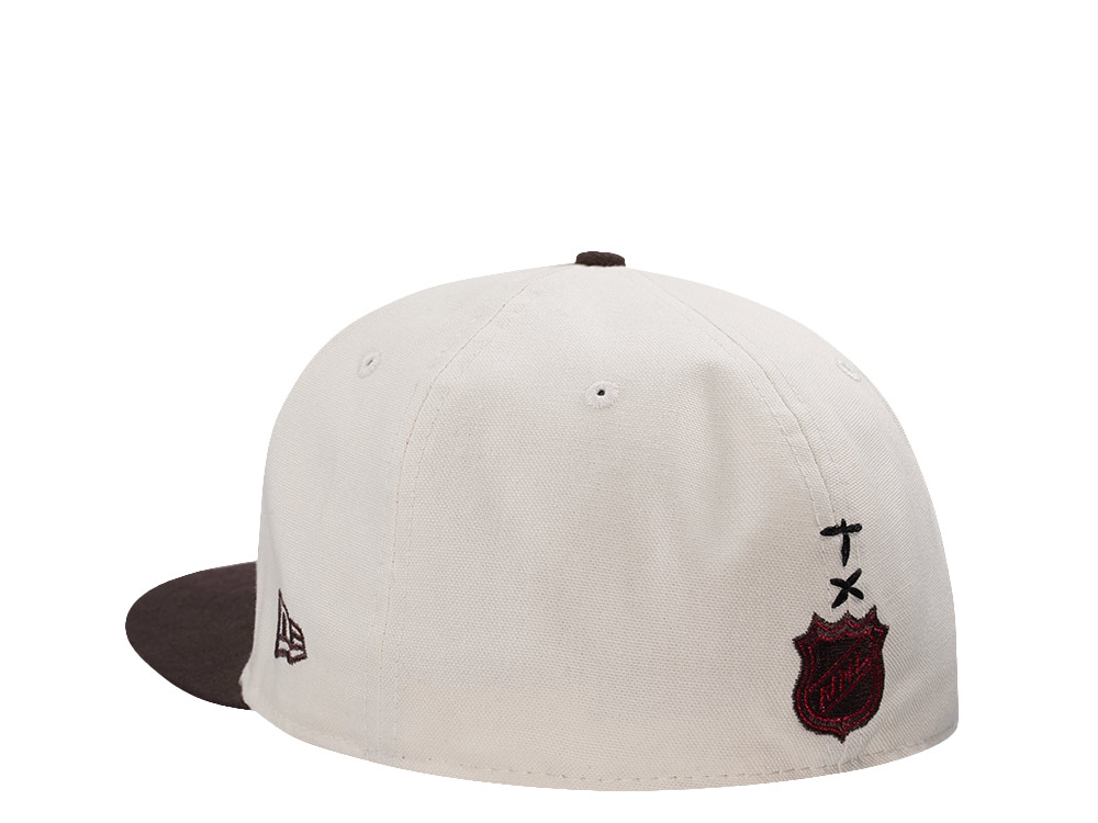 New Era Anaheim Ducks 10th Anniversary Canvas Chrome Two Tone Horror Edition 59Fifty Fitted Hat