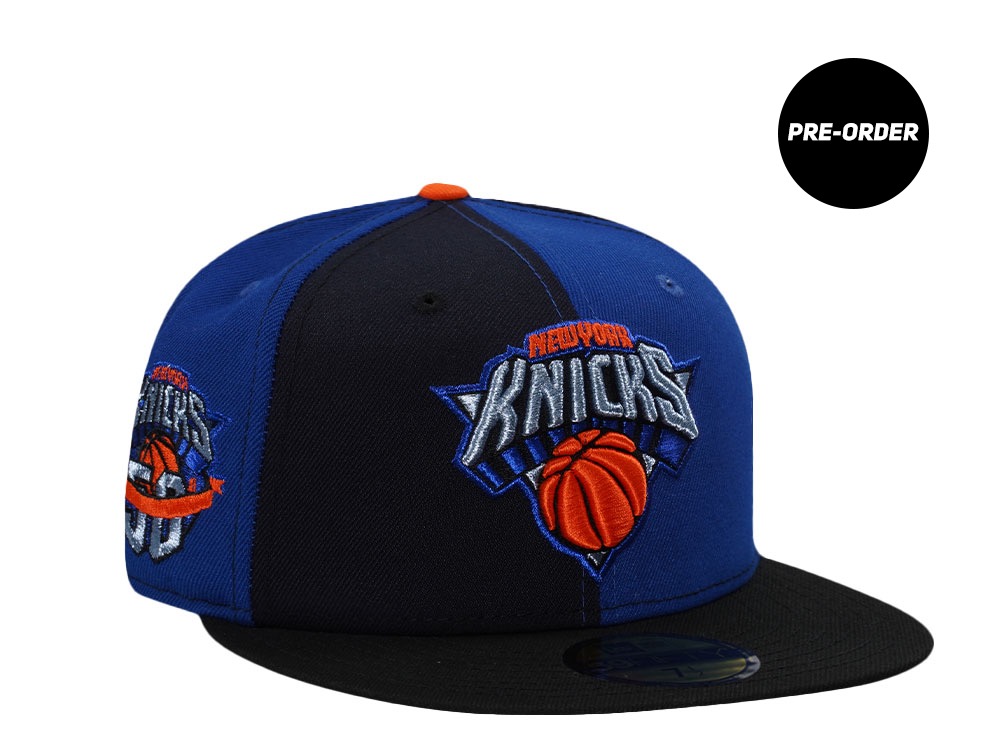 PRE-ORDER New Era New York Knicks 50th Anniversary Blue Pinwheel Edition 59Fifty Fitted Hat