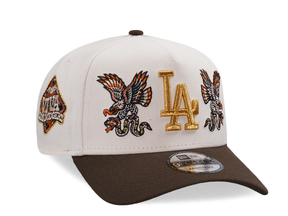 New Era Los Angeles Dodgers Viva la Dodgers Eagle Light Cream Two Tone Edition 9Forty A Frame Snapback Hat