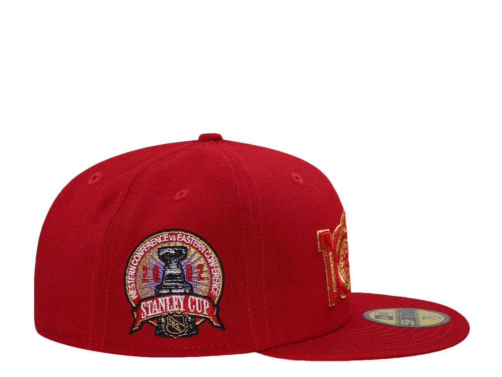 New Era Detroit Red Wings Centennial Stanley Cup Champions 2002 Red Prime Edition 59Fifty Fitted Hat