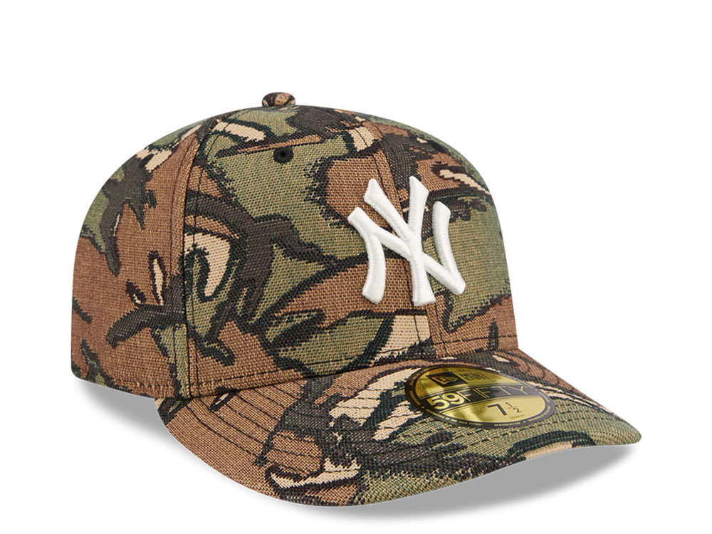 New Era New York Yankees Jacquard Camo Pre Curved Edition 59Fifty Fitted Hat