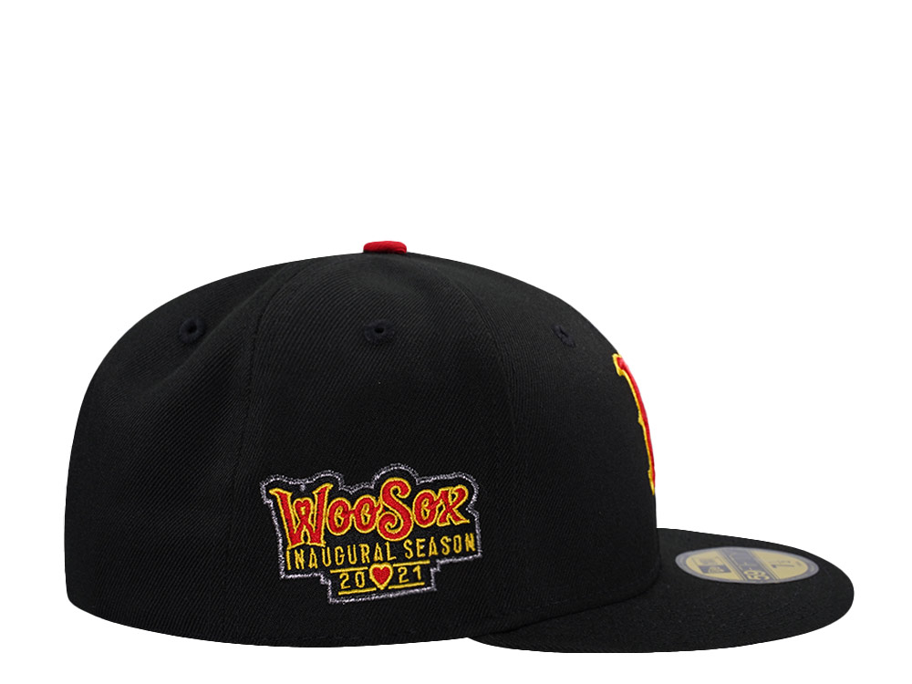 New Era Worcester Red Sox Inaugural Season 2021 Horror Edition 59Fifty Fitted Hat