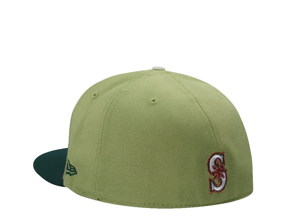 PRE-ORDER New Era Seattle Mariners 20th Anniversary Green Two Tone Edition 59Fifty Fitted Hat